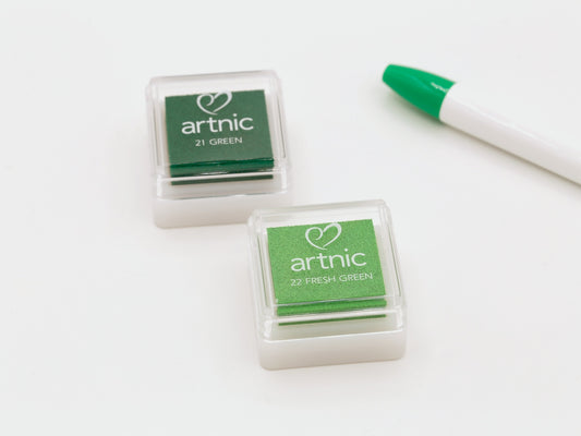 Tampon encreur japonais | Artnic coloris Vert frais