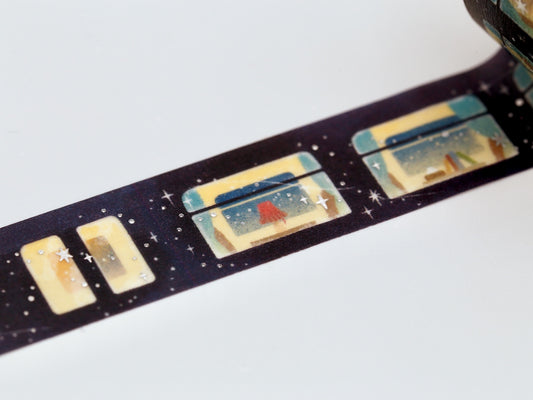 Masking tape japonais | Train de nuit