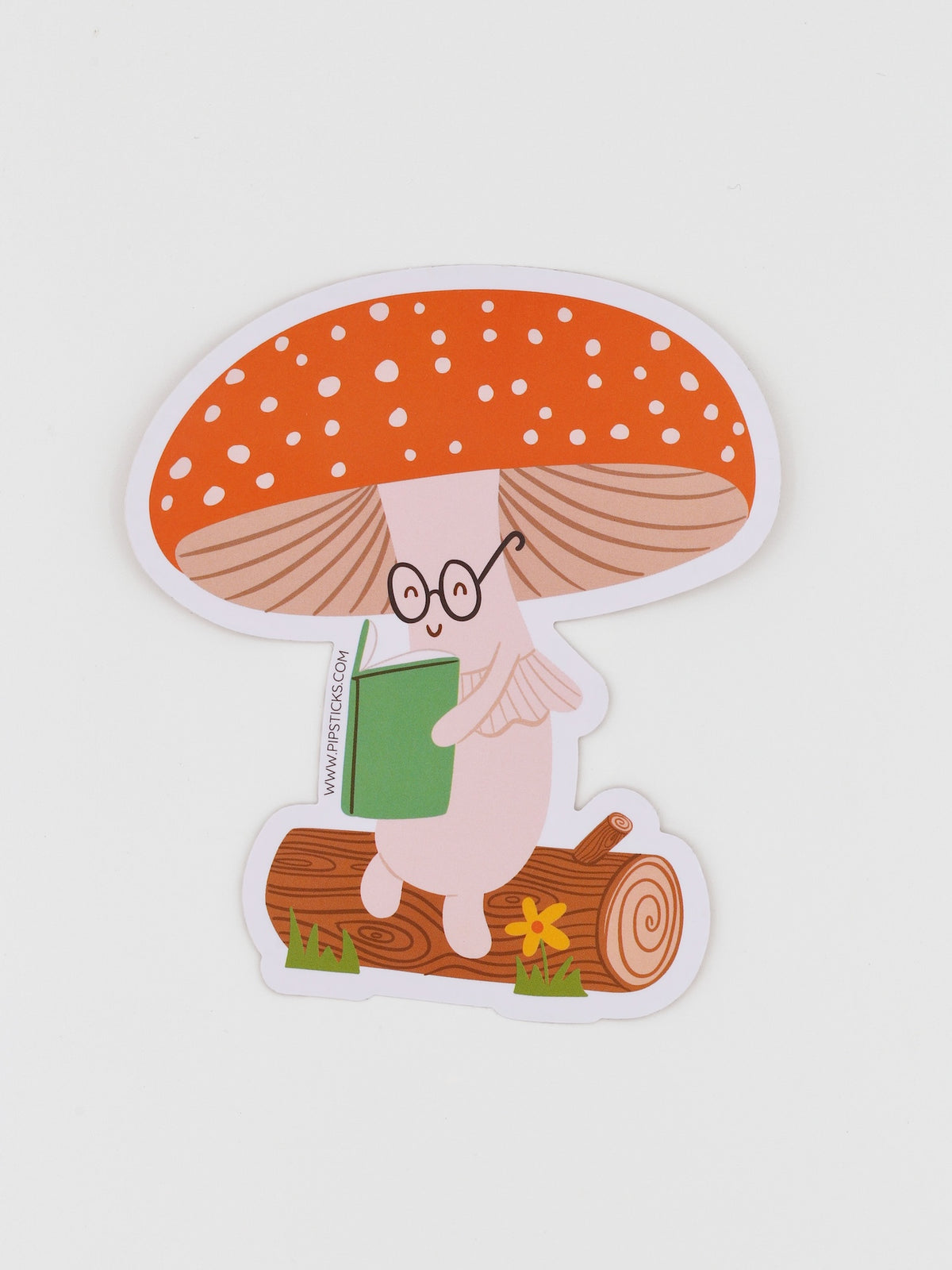 Sticker | Champignon et pause lecture en pleine nature