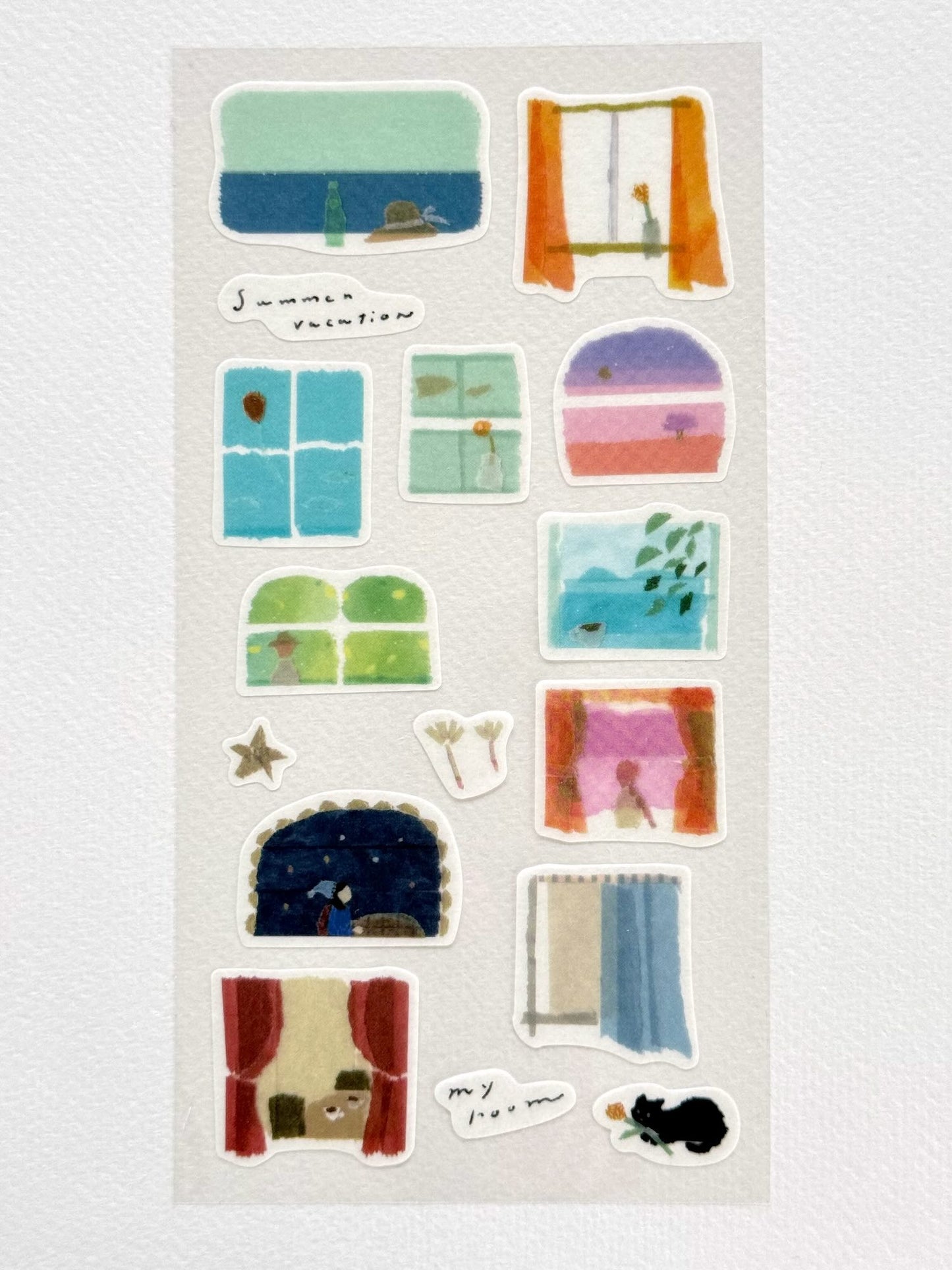 Stickers | Vue sur mer de Miki Tamura