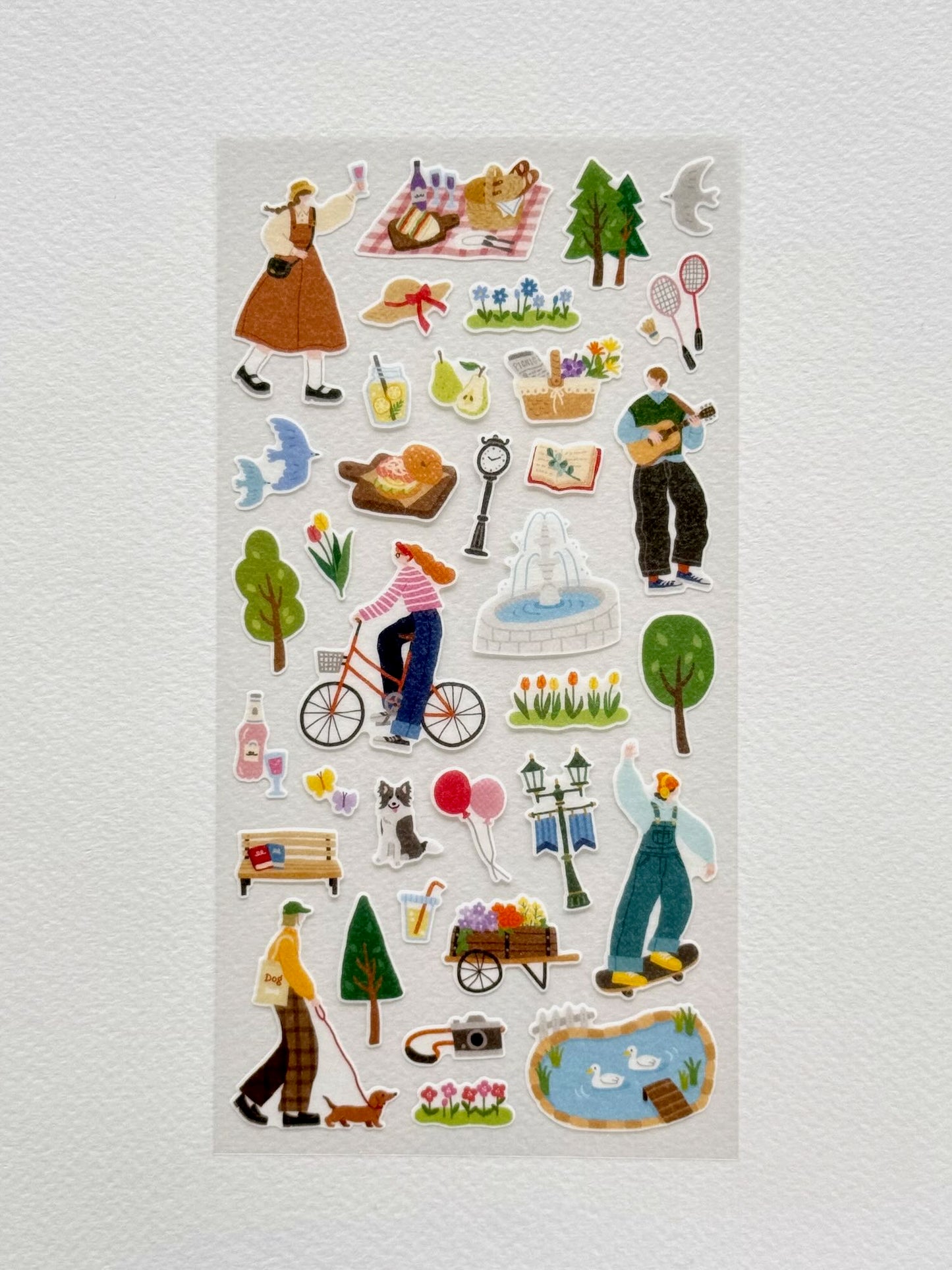 Stickers japonais | Place de village en Provence