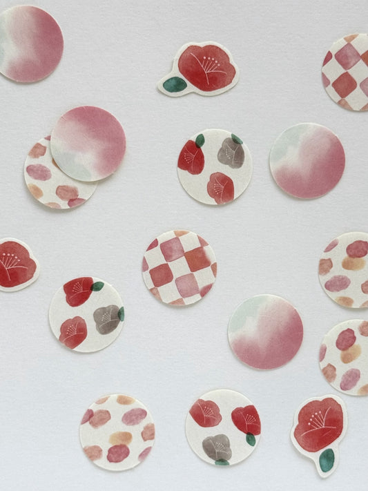 Stickers washi prédécoupés | Fleurs japonaises
