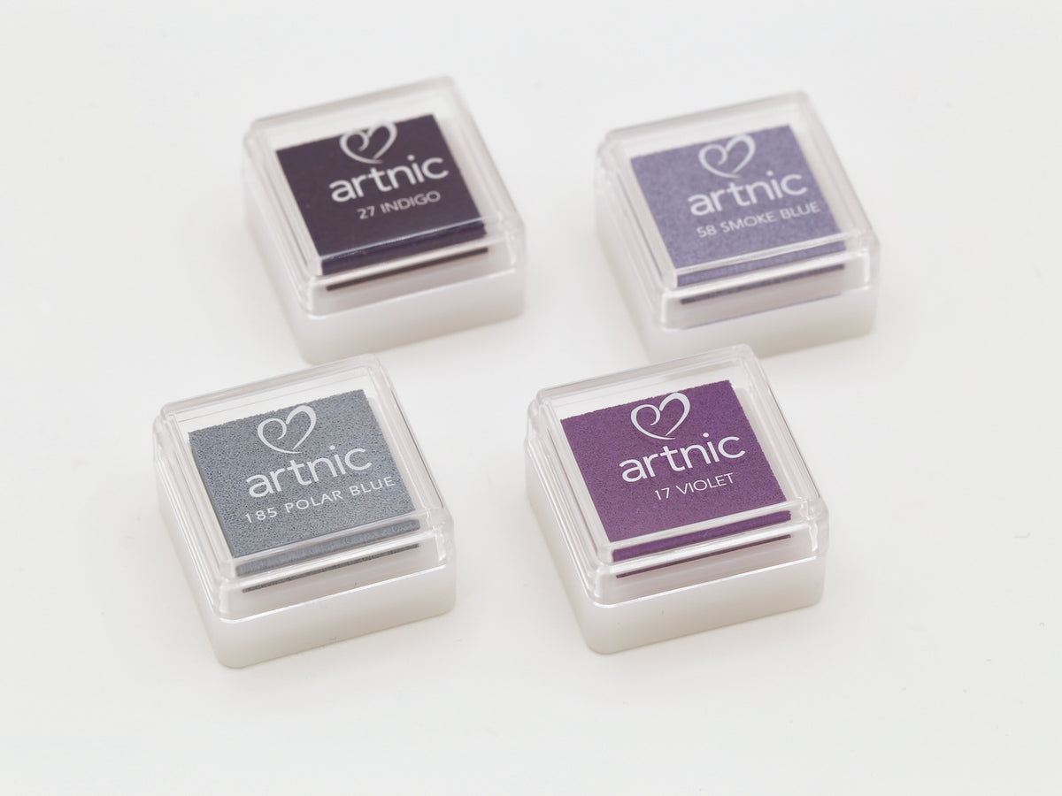Tampon encreur japonais | Artnic coloris Bleu brume