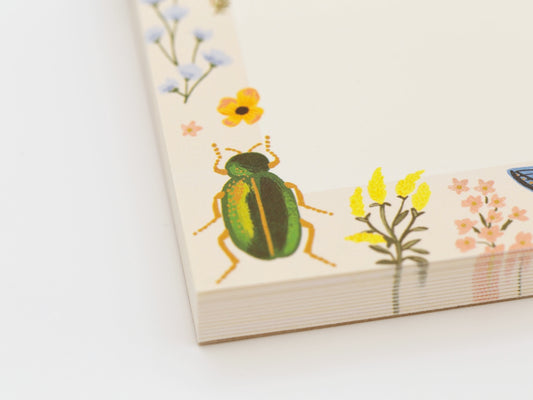 Bloc-notes Rifle Paper Co. | Insectes et fleurs