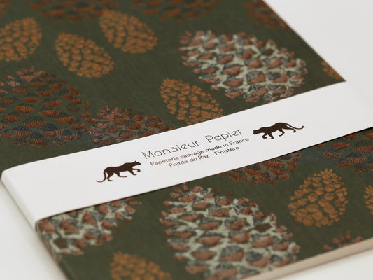 Carnet moyen | Monsieur Papier Pommes de pin
