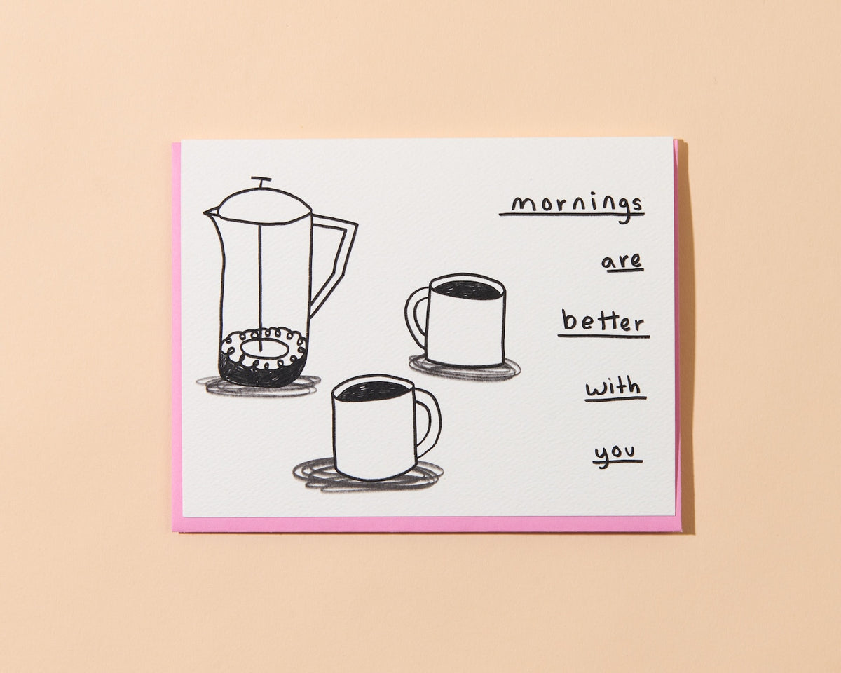 Carte | Les matins sont plus doux à deux