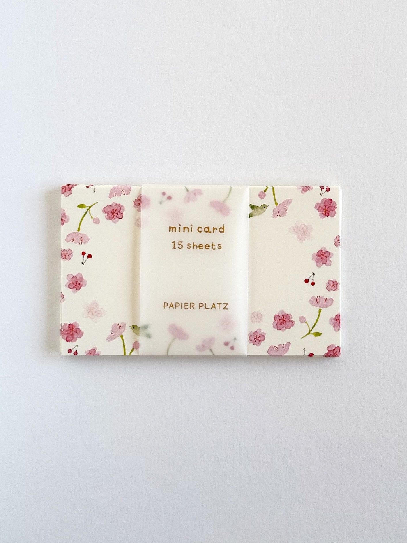 Mini cartes japonaises | Cerisiers et rossignols