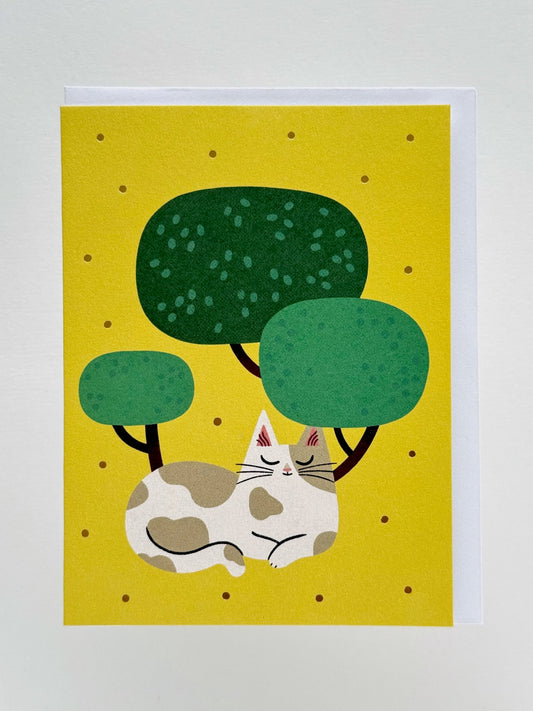 Carte | Chat et jardin japonais