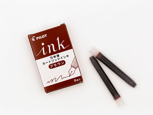 Encre | Cartouches Pilot coloris Marron (boîte de 5)
