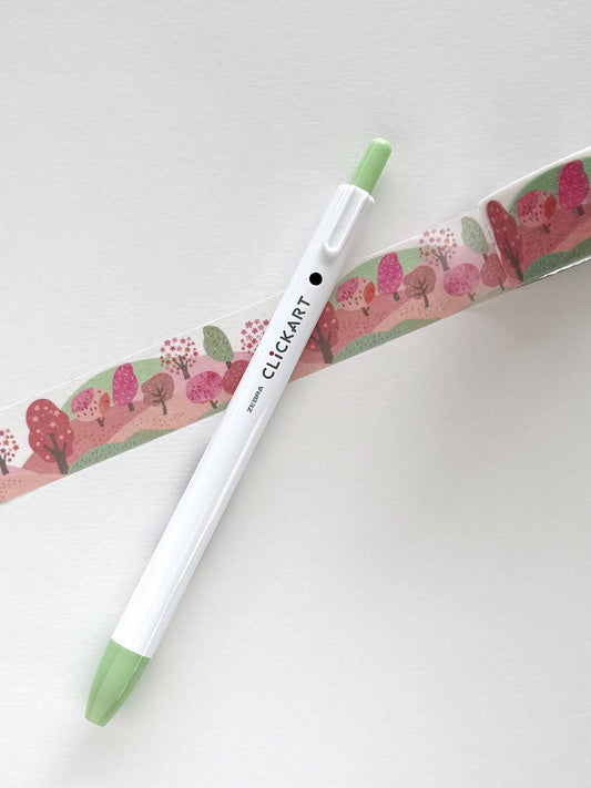 Feutre fin rétractable | Zebra Clickart vert matcha