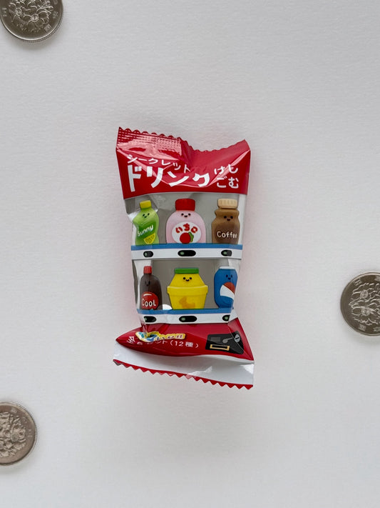 Gommes japonaises | Pochette secrète vending machine