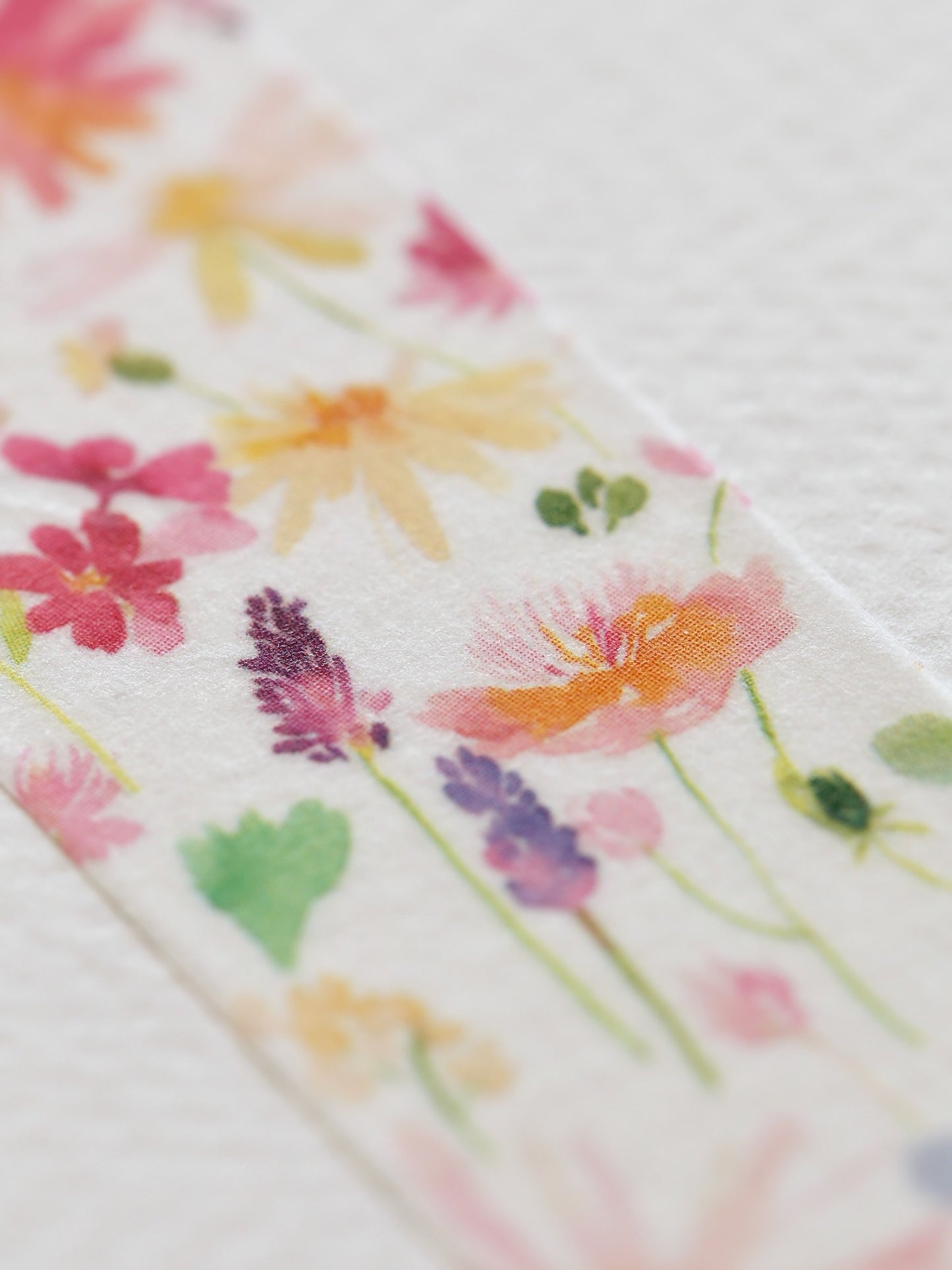 Masking tape | Fleurs d'été à l'aquarelle