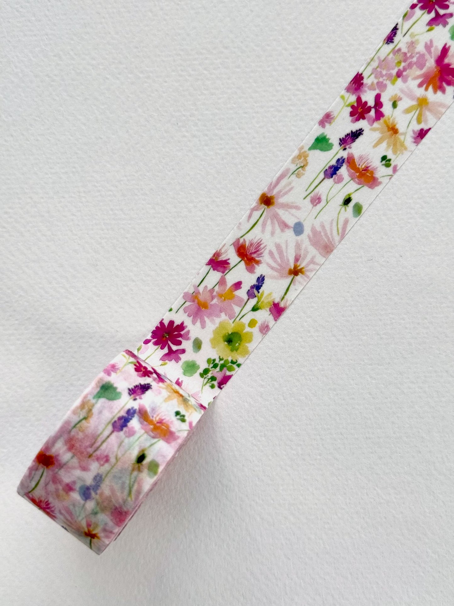 Masking tape | Fleurs d'été à l'aquarelle
