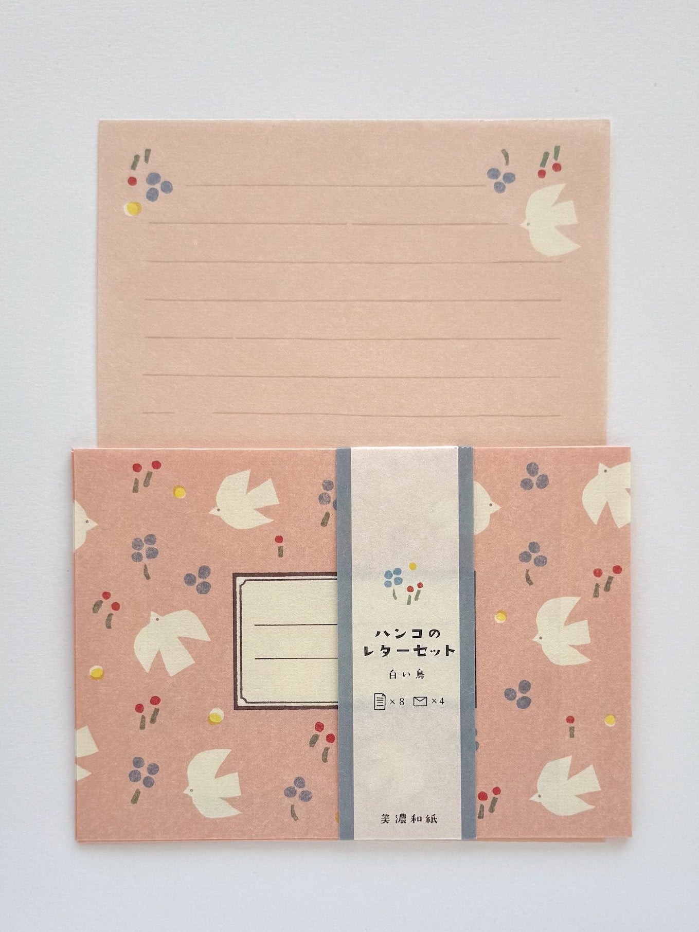 Papier à lettres | Set printanier oiseaux et fleurs