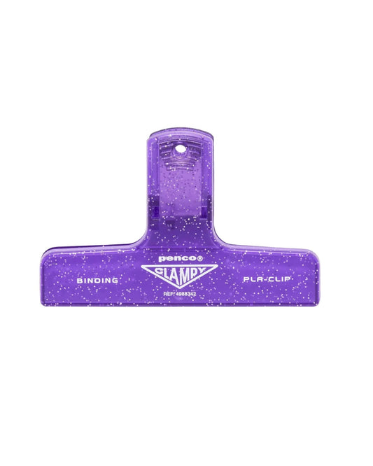 Pince Penco | Clampy PLA-clip Violet pailleté
