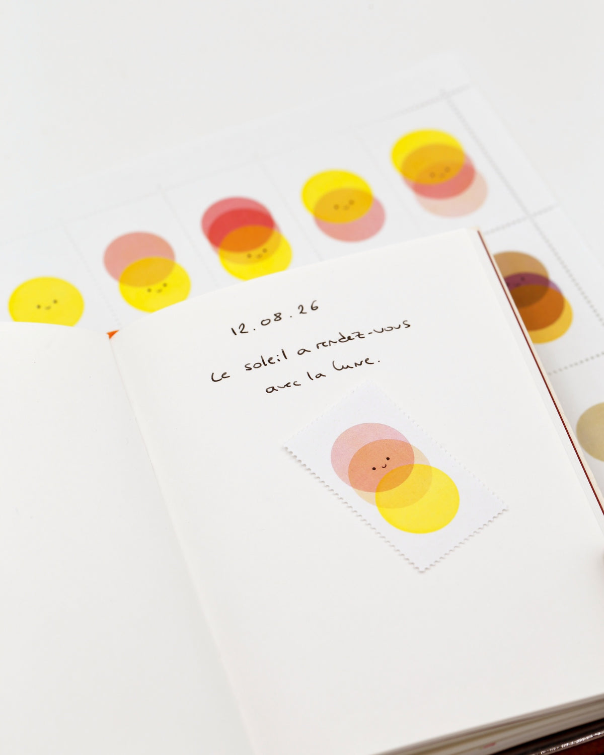 Planche de timbres décoratifs | Soleil & lune