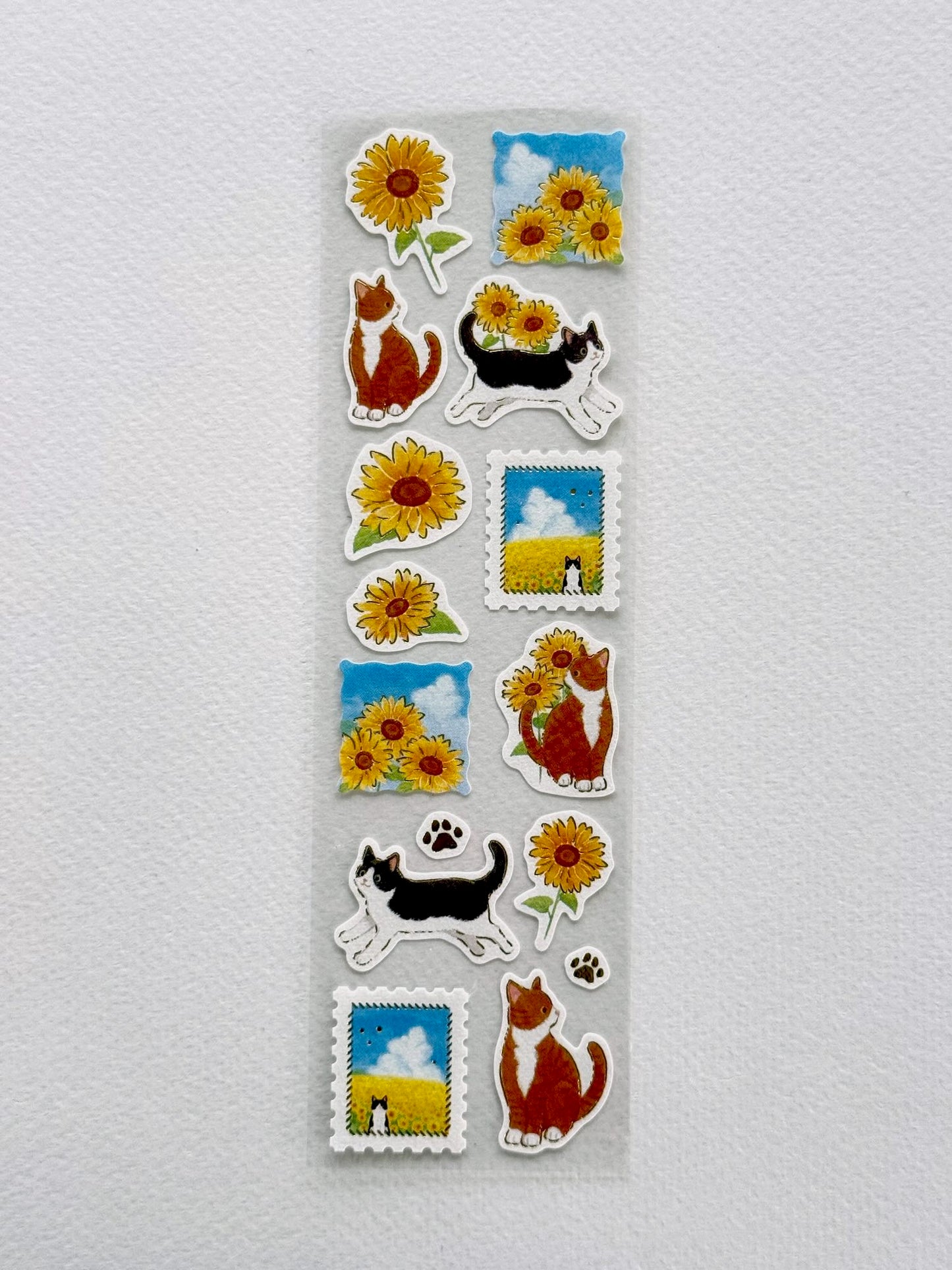 Stickers | Chats et champs de tournesols