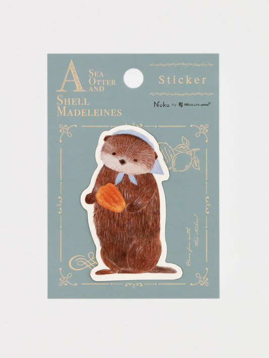 Sticker japonais | Loutre et sa madeleine