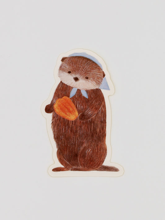 Sticker japonais | Loutre et sa madeleine