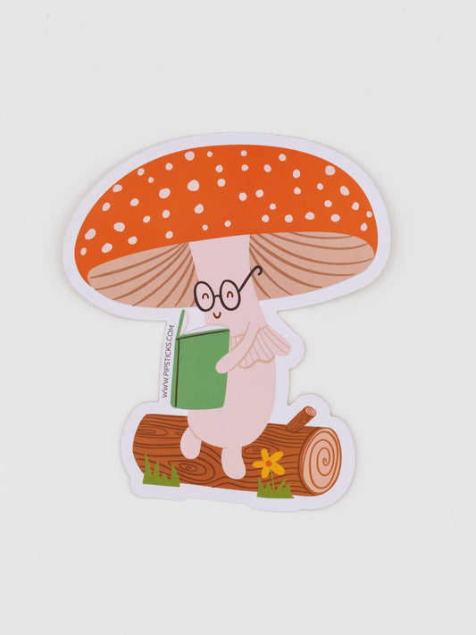 Sticker | Champignon et pause lecture en pleine nature