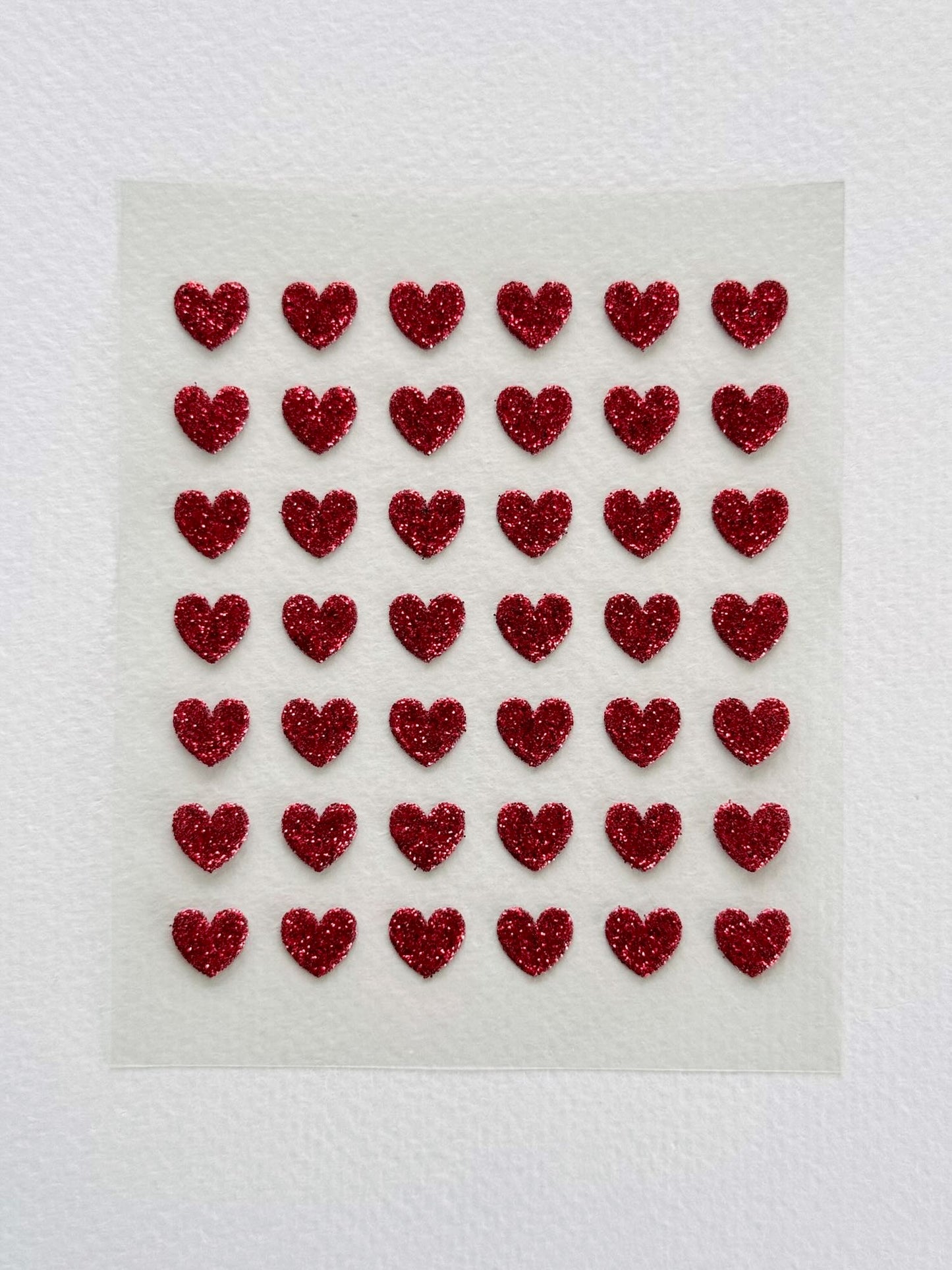 Stickers | Coeurs rouges irisés