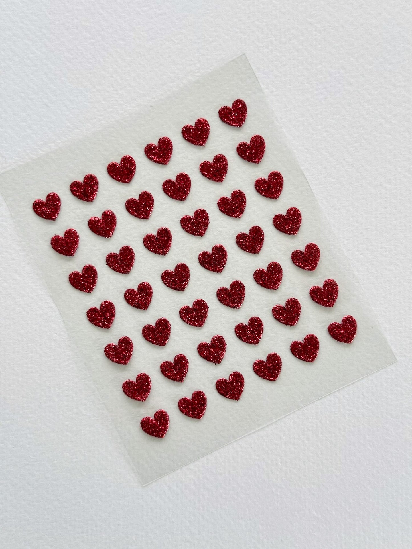 Stickers | Coeurs rouges irisés