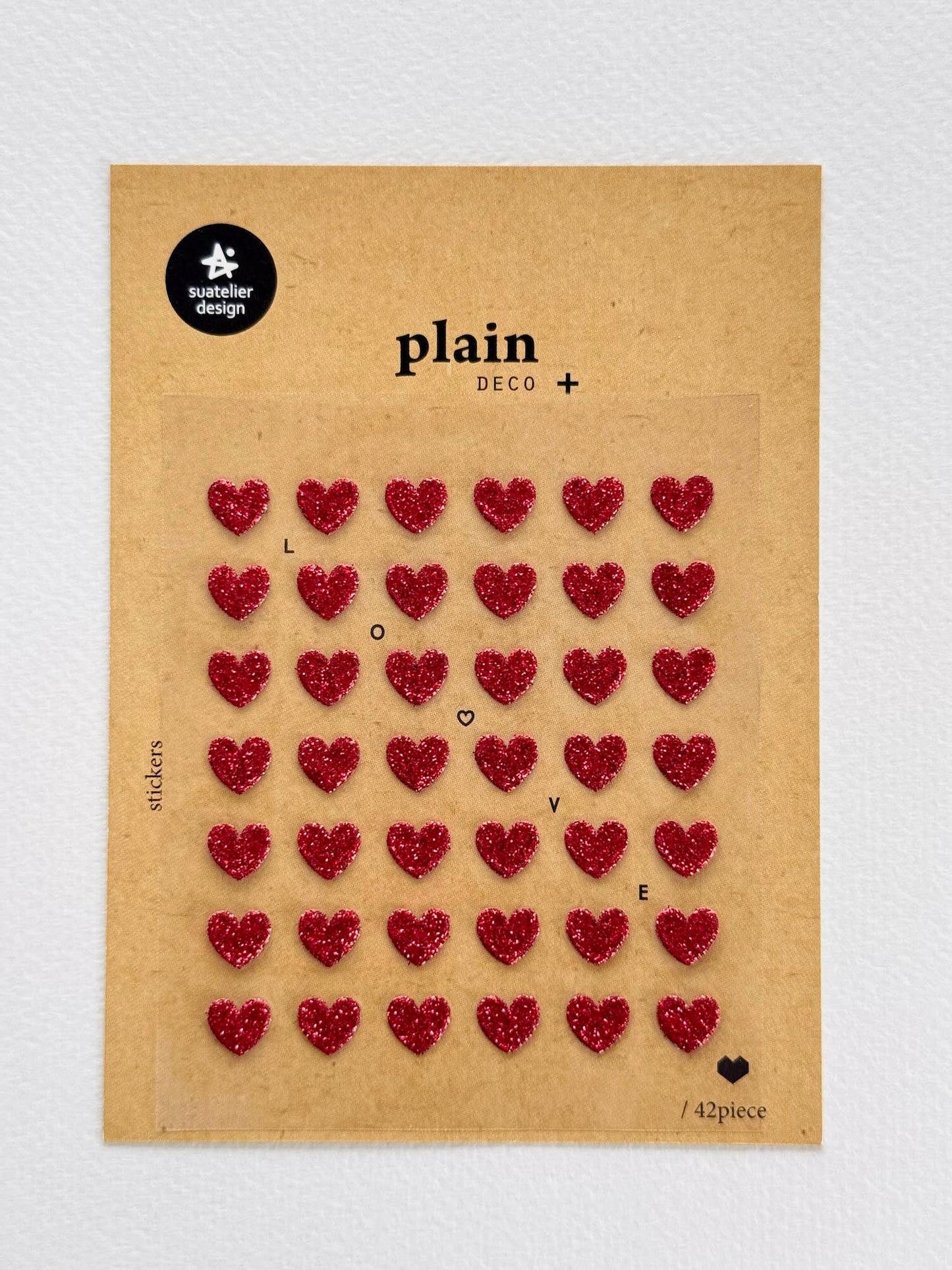 Stickers | Coeurs rouges irisés