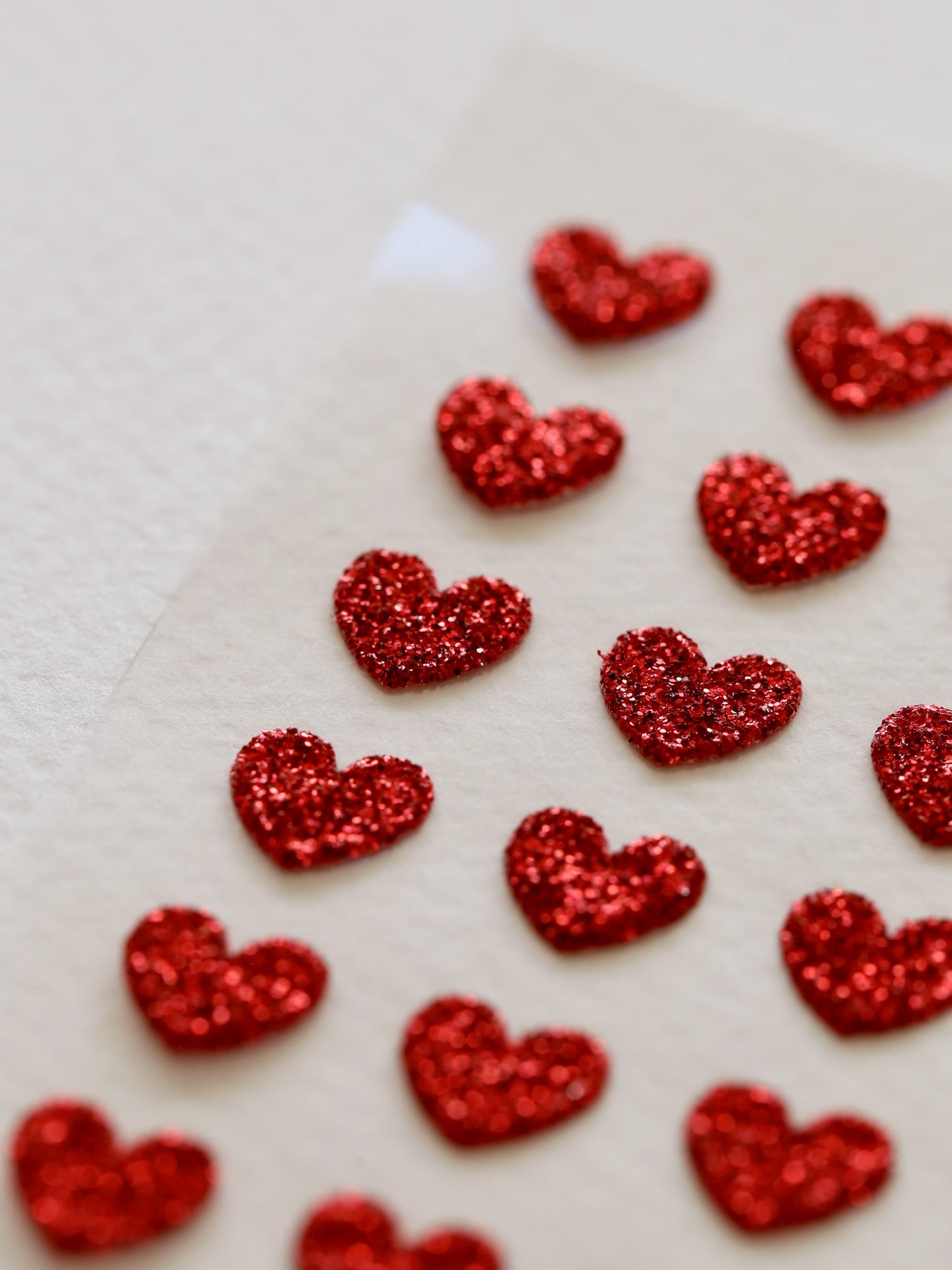 Stickers | Coeurs rouges irisés