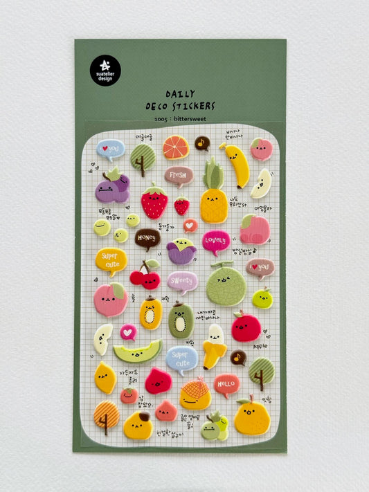 Stickers | Balade au marché et fruits d'été