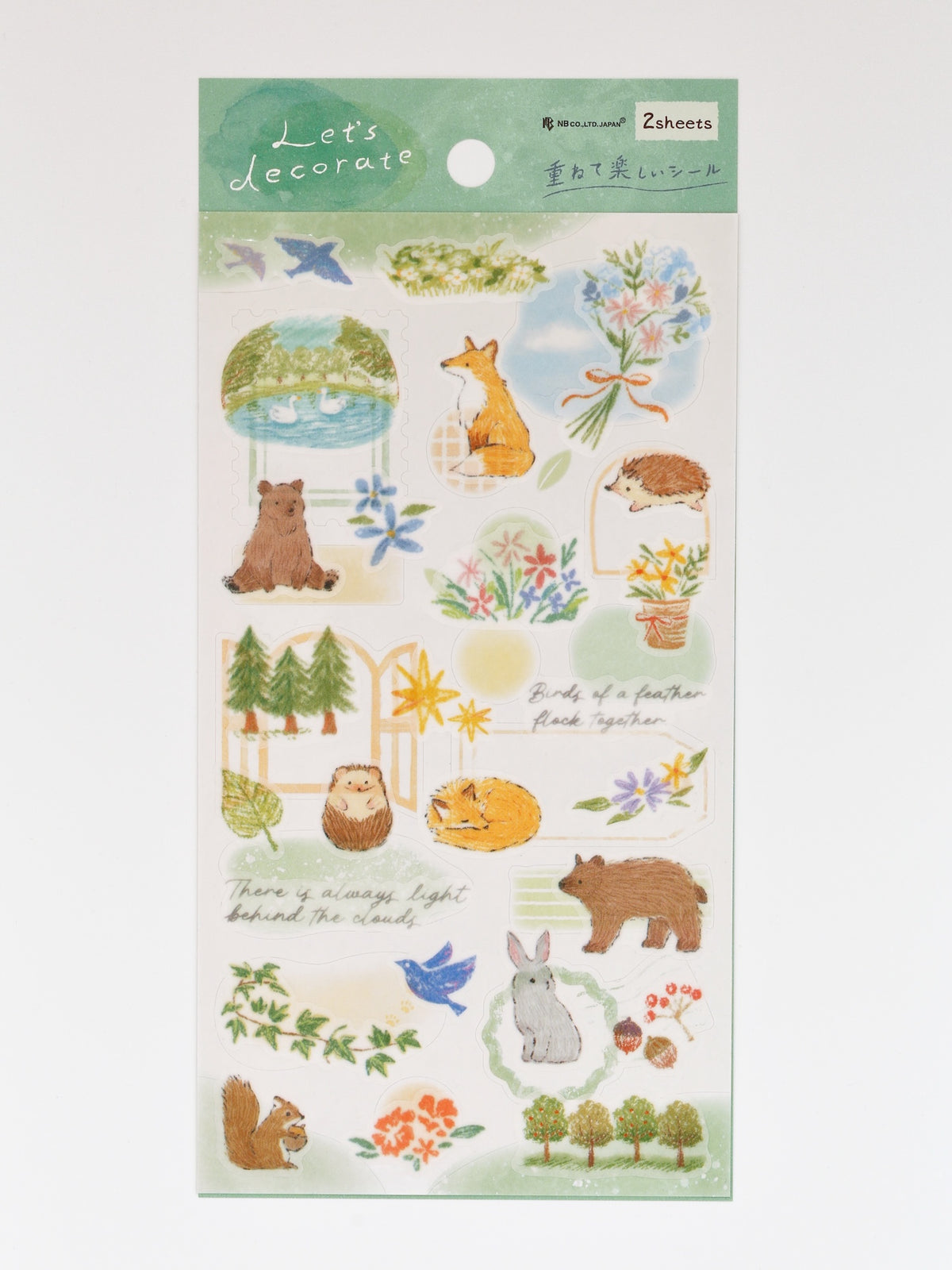 Stickers japonais | Esquisses de sous-bois