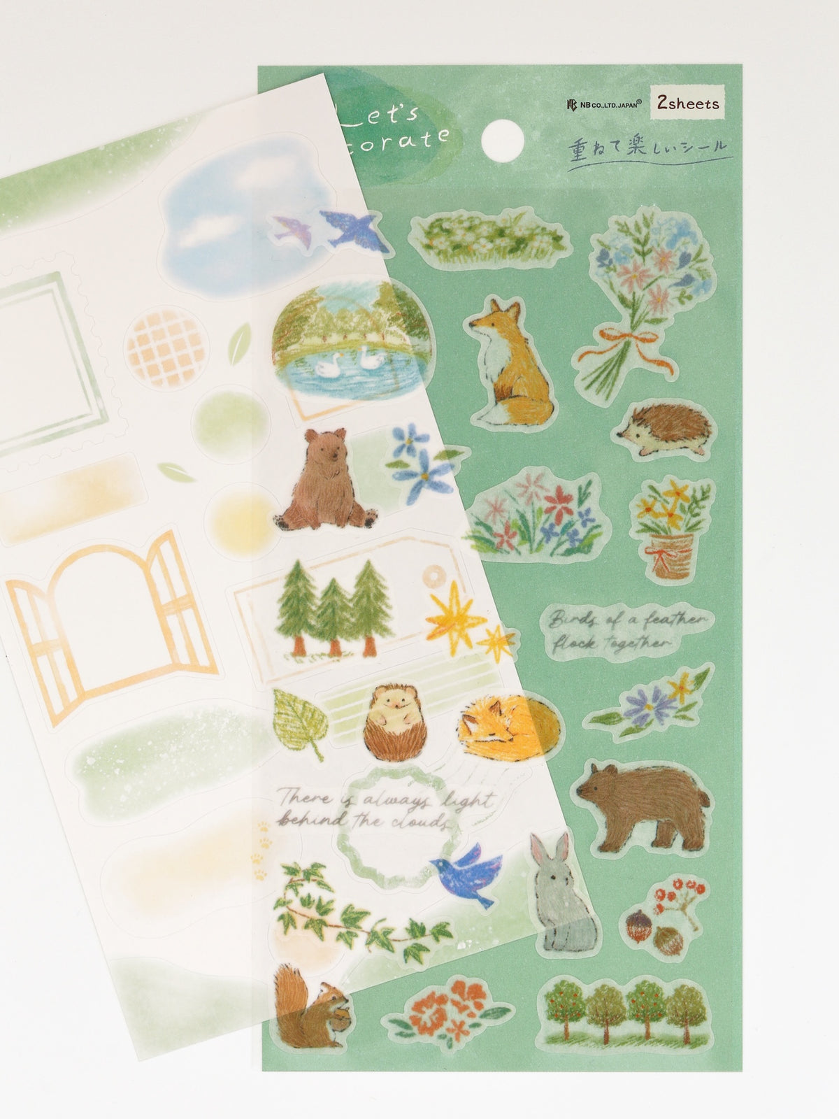 Stickers japonais | Esquisses de sous-bois