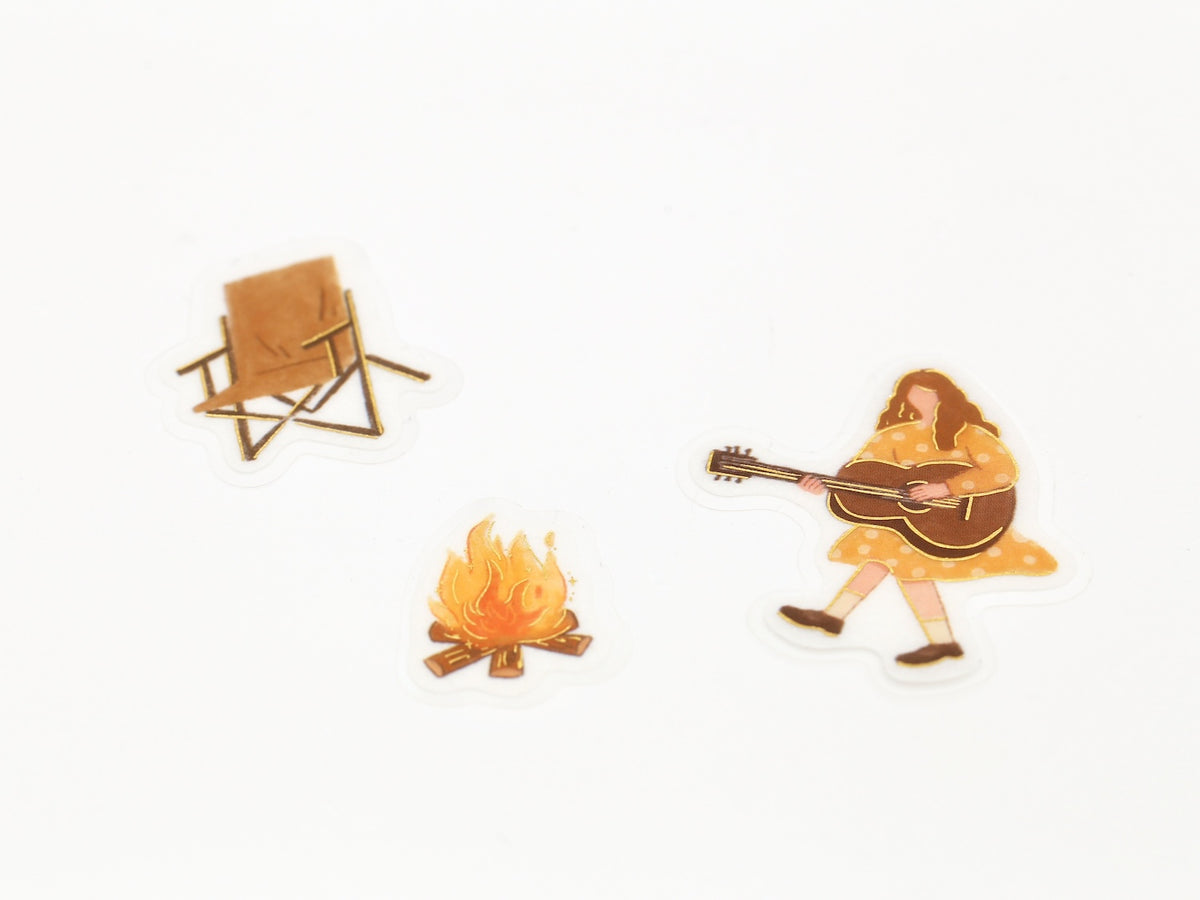 Stickers japonais | Pause au campement