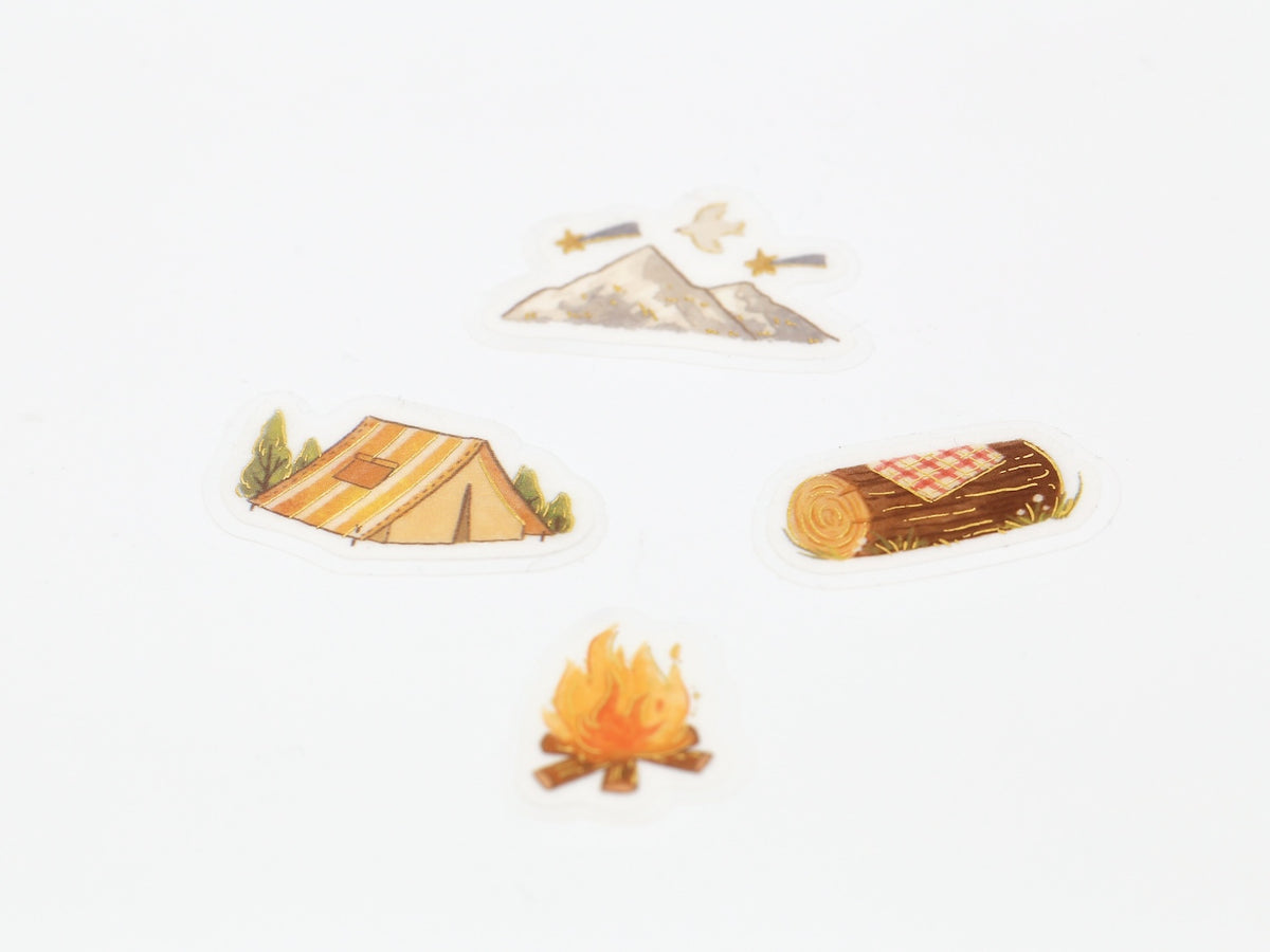 Stickers japonais | Pause au campement