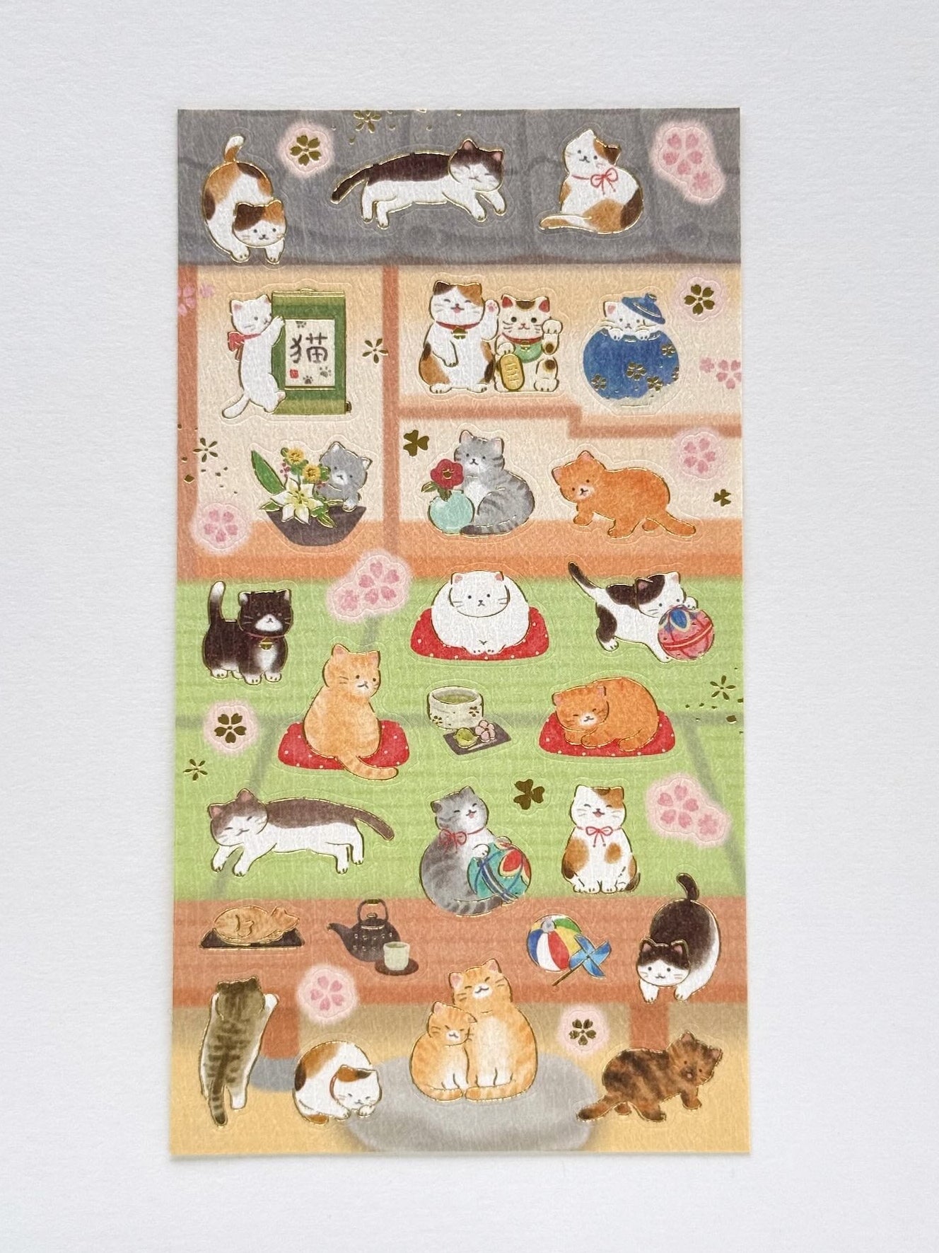 Stickers japonais | Chats et maison japonaise