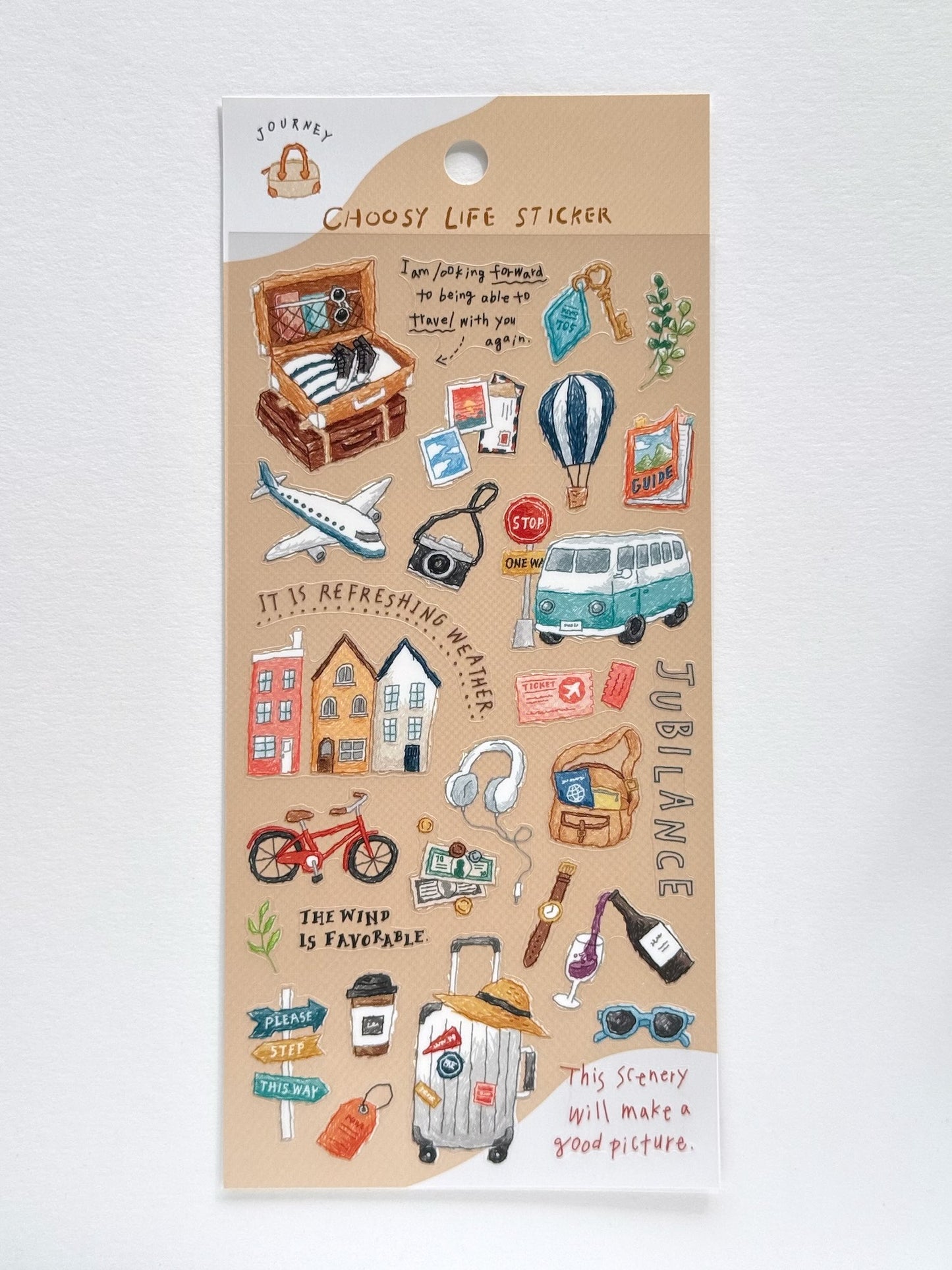 Stickers japonais | Départ en voyage