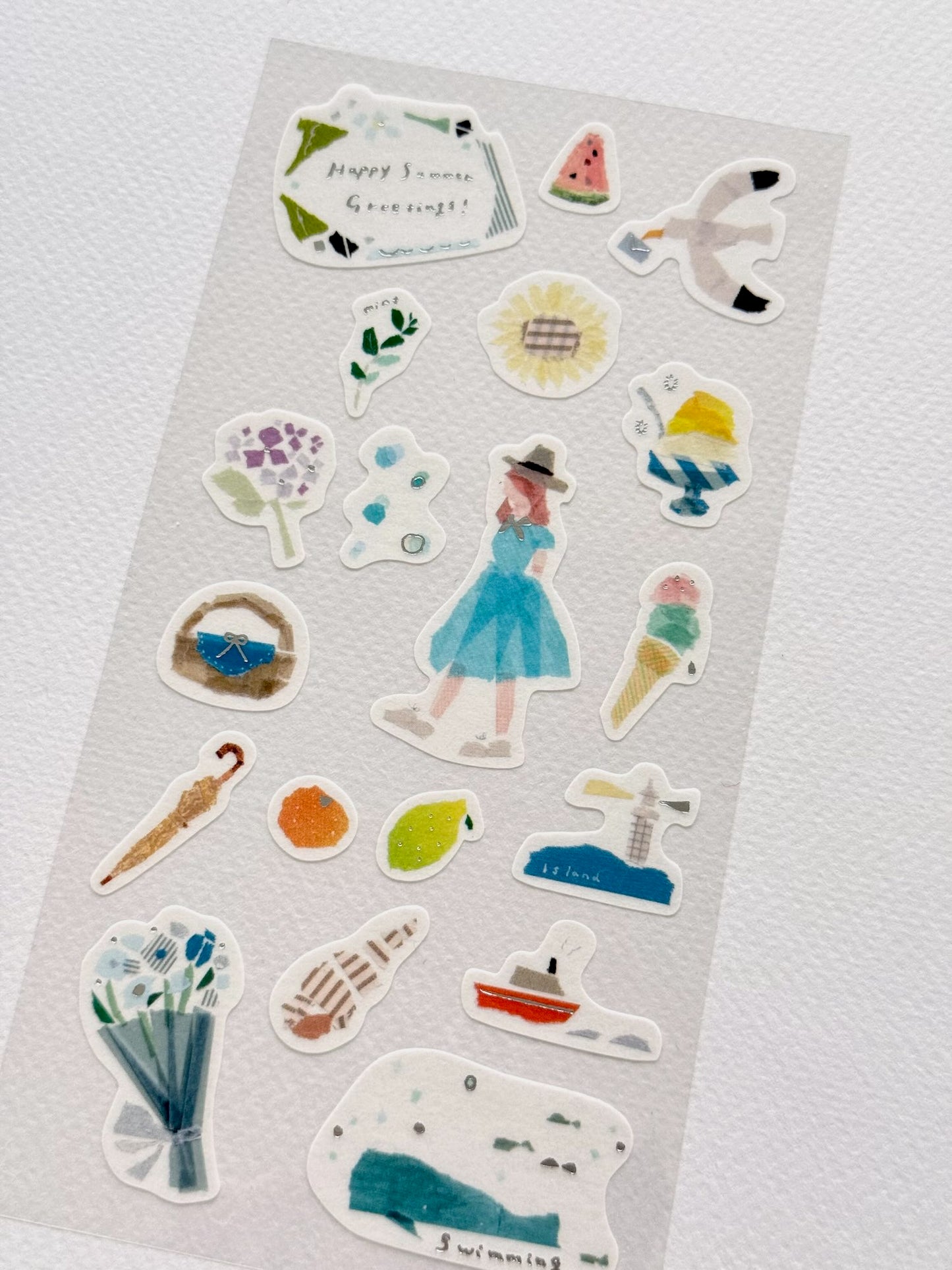 Stickers japonais | L'été en bord de mer par Miki Tamura