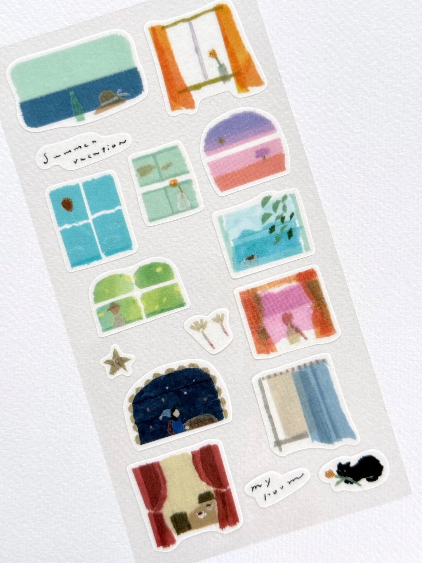 Stickers | Vue sur mer de Miki Tamura