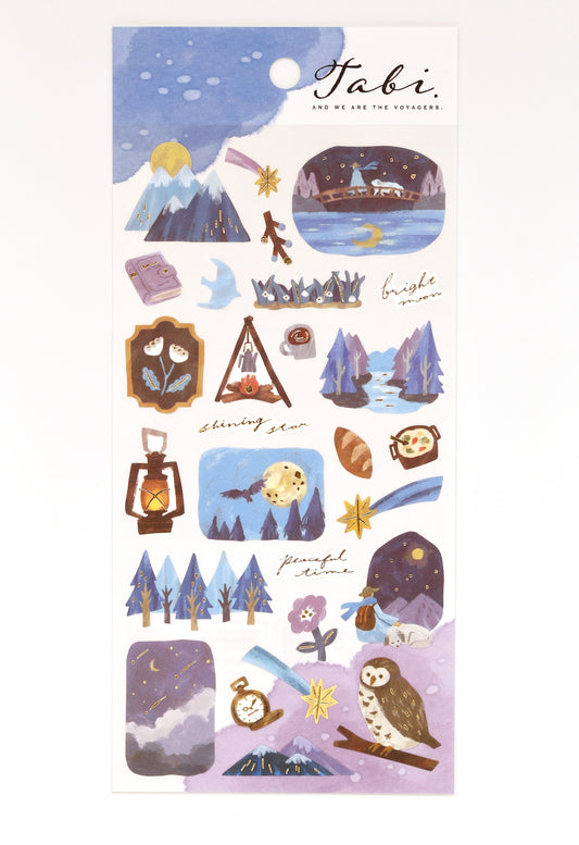 Stickers japonais | Nuit au campement