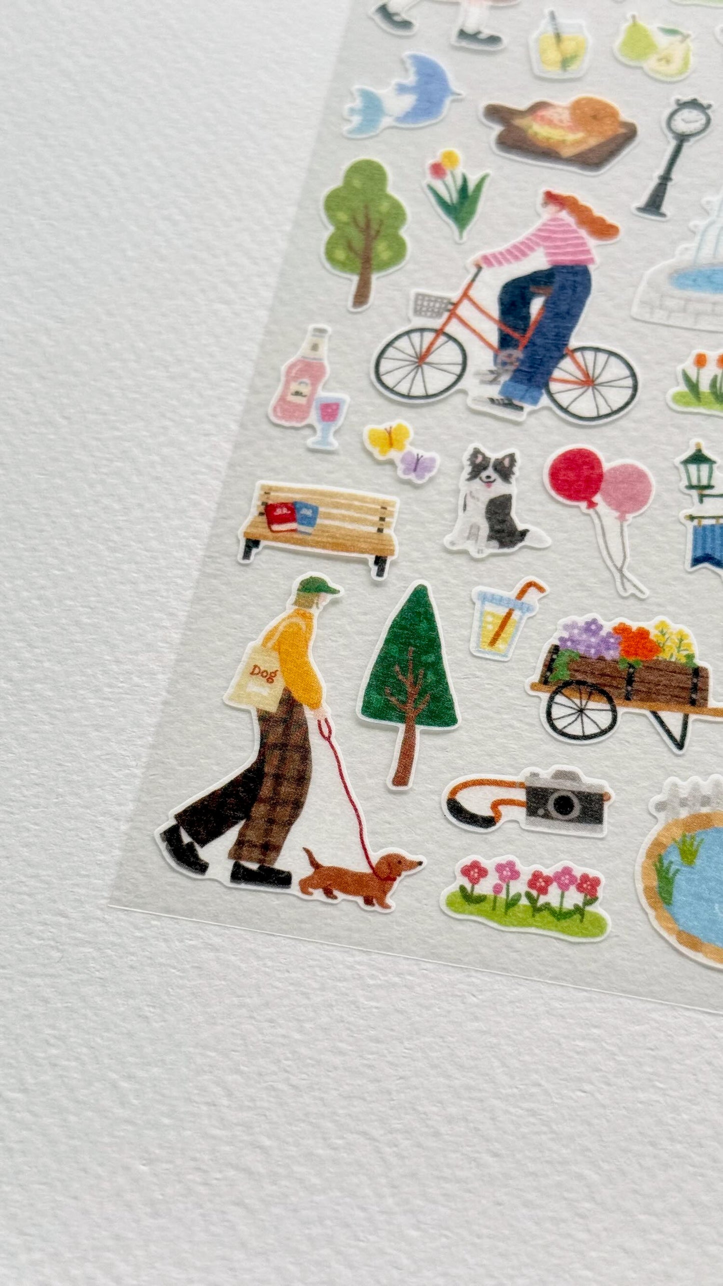 Stickers japonais | Place de village en Provence