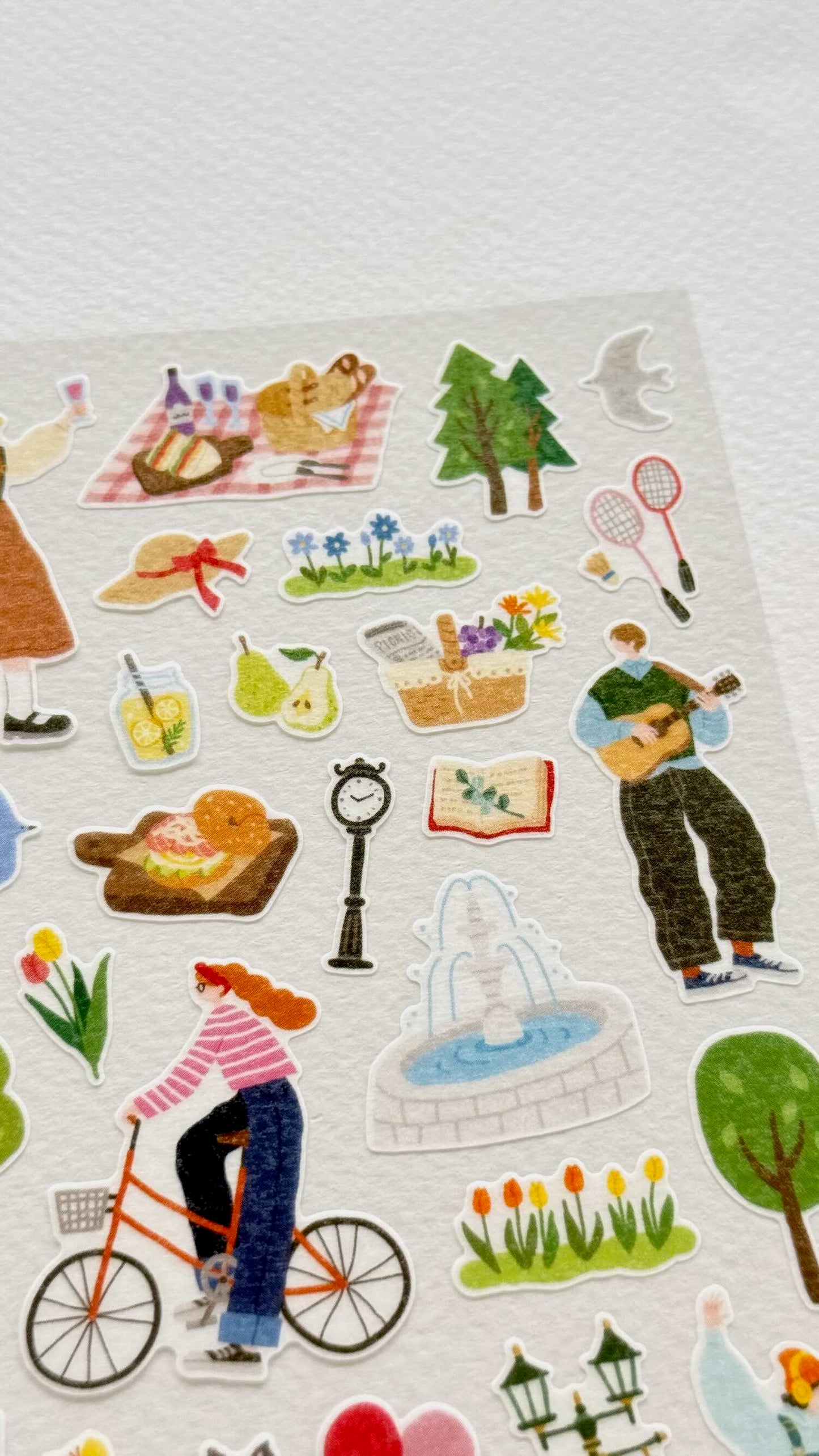 Stickers japonais | Place de village en Provence