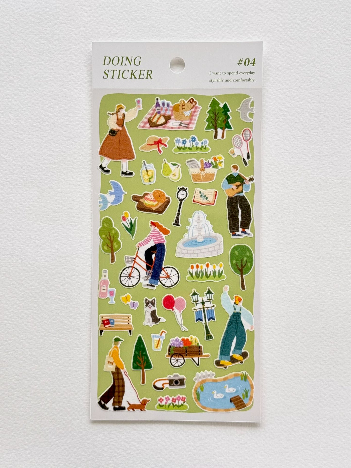 Stickers japonais | Place de village en Provence