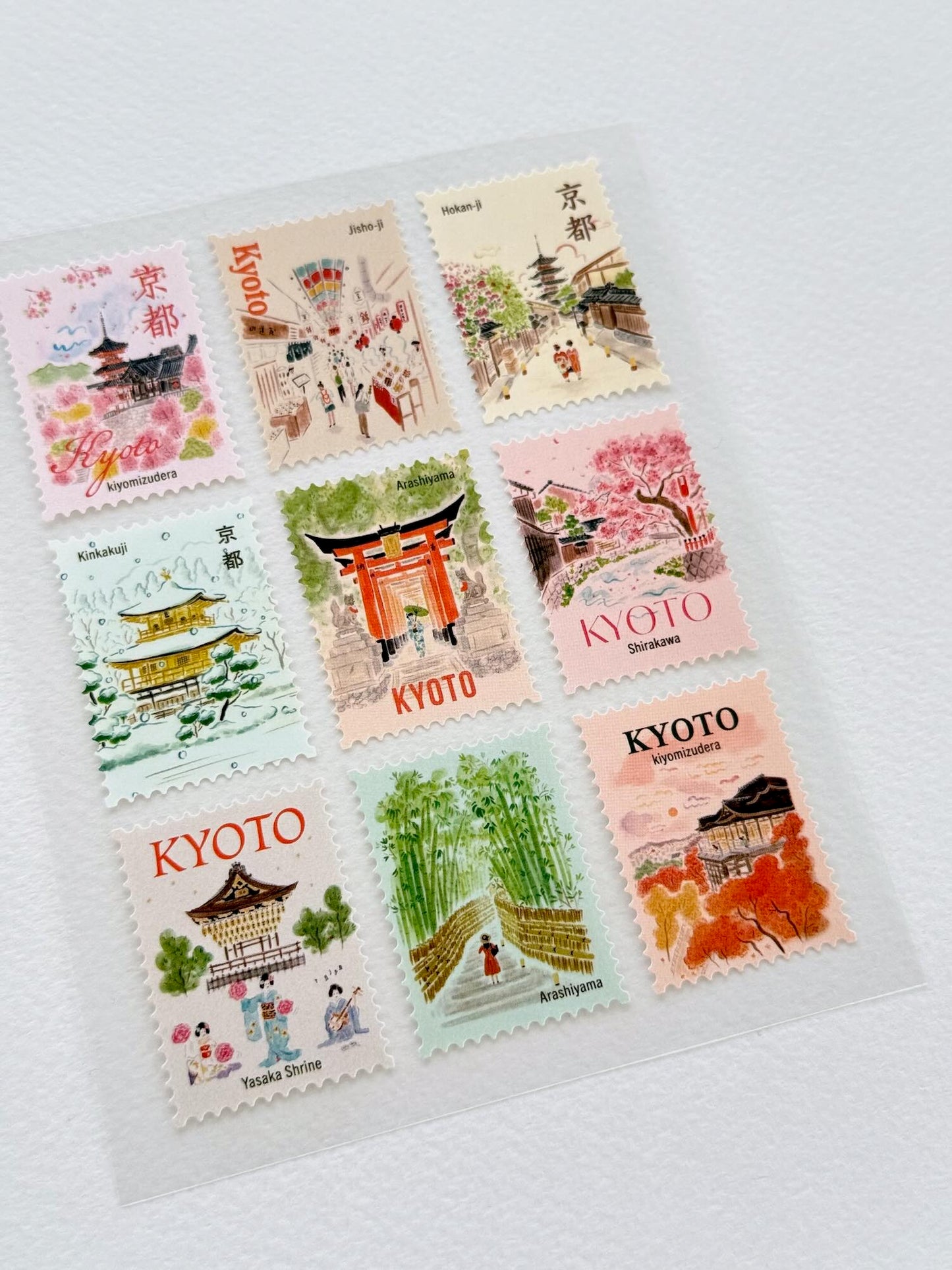 Stickers | Planche de timbres Kyōto