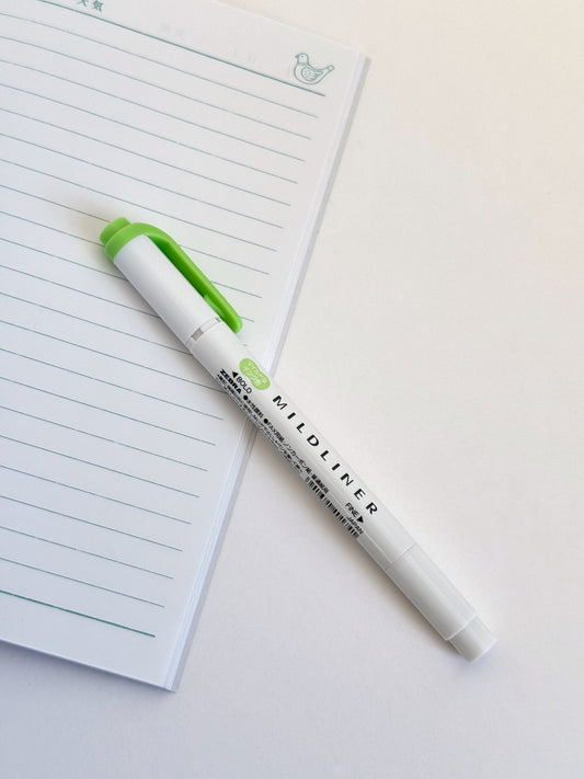 Surligneur Japonais | Zebra Mildliner vert matcha