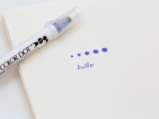 Feutre japonais | Zig Clean Color Dot Bleu